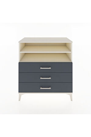 Hyperion Şifonyer 2 Raflı 3 Çekmeceli 88x44x96 Aytaşı-Antrasit