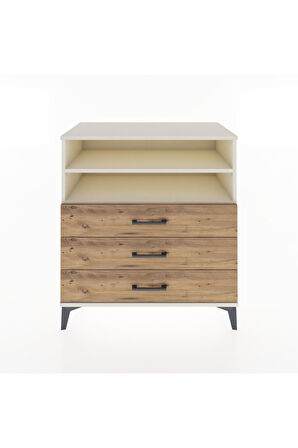 Hyperion Şifonyer 2 Raflı 3 Çekmeceli 88x44x96 Aytaşı-Çam