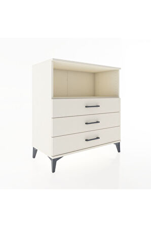 Hyperion Şifonyer Tek Raflı 3 Çekmeceli 88x44x96 Aytaşı-Aytaşı