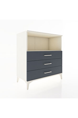 Hyperion Şifonyer Tek Raflı 3 Çekmeceli 88x44x96 Aytaşı-Antrasit