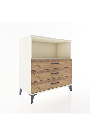 Hyperion Şifonyer Tek Raflı 3 Çekmeceli 88x44x96 Aytaşı-Çam