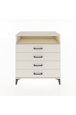 Hyperion Şifonyer Tek Raflı 4 Çekmeceli 88x44x96 Aytaşı-Aytaşı