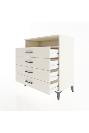 Hyperion Şifonyer Tek Raflı 4 Çekmeceli 88x44x96 Aytaşı-Aytaşı