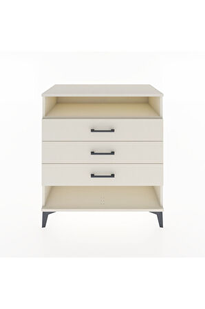 Hyperion Şifonyer Tek Raflı 3 Çekmeceli 88x44x96 Aytaşı-Aytaşı