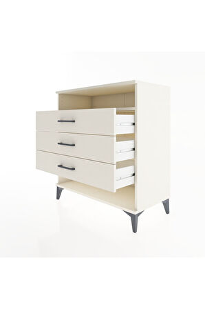 Hyperion Şifonyer Tek Raflı 3 Çekmeceli 88x44x96 Aytaşı-Aytaşı