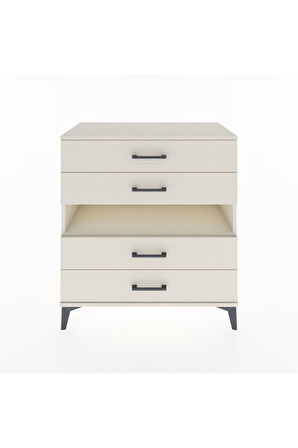 Hyperion Şifonyer Tek Raflı 4 Çekmeceli 88x44x96 Aytaşı-Aytaşı