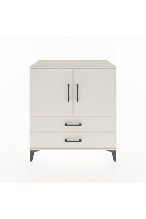 Hyperion Şifonyer 2 Raflı 2 Çekmeceli 2 Kapaklı 88x44x96 Aytaşı-Aytaşı