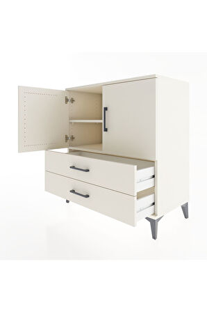 Hyperion Şifonyer 2 Raflı 2 Çekmeceli 2 Kapaklı 88x44x96 Aytaşı-Aytaşı