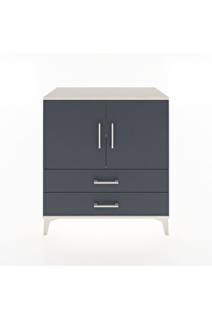 Hyperion Şifonyer 2 Raflı 2 Çekmeceli 2 Kapaklı 88x44x96 Aytaşı-Antrasit