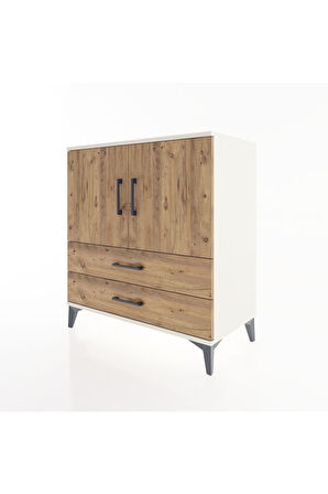 Hyperion Şifonyer 2 Raflı 2 Çekmeceli 2 Kapaklı 88x44x96 Aytaşı-Çam