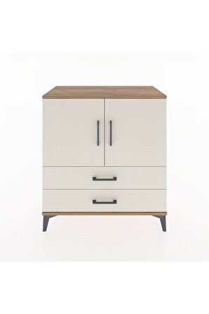 Hyperion Şifonyer 2 Raflı 2 Çekmeceli 2 Kapaklı 88x44x96 Çam-Aytaşı