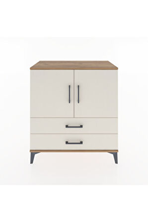 Hyperion Şifonyer Tek Raflı 2 Çekmeceli 2 Kapaklı 88x44x96 Çam-Aytaşı