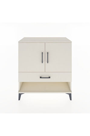 Hyperion Şifonyer 3 Raflı Tek Çekmeceli 2 Kapaklı 88x44x96 Aytaşı-Aytaşı