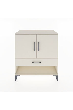 Hyperion Şifonyer 2 Raflı Tek Çekmeceli 2 Kapaklı 88x44x96 Aytaşı-Aytaşı