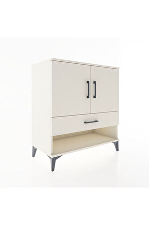 Hyperion Şifonyer 2 Raflı Tek Çekmeceli 2 Kapaklı 88x44x96 Aytaşı-Aytaşı