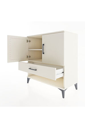 Hyperion Şifonyer 2 Raflı Tek Çekmeceli 2 Kapaklı 88x44x96 Aytaşı-Aytaşı