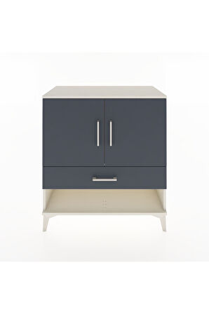 Hyperion Şifonyer Tek Raflı Tek Çekmeceli 2 Kapaklı 88x44x96 Aytaşı-Antrasit