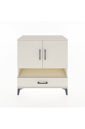 Hyperion Şifonyer 4 Raflı Tek Çekmeceli 2 Kapaklı 88x44x96 Aytaşı-Aytaşı