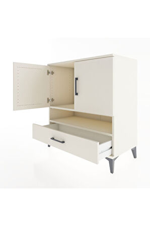 Hyperion Şifonyer 2 Raflı Tek Çekmeceli 2 Kapaklı 88x44x96 Aytaşı-Aytaşı