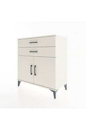 Hyperion Şifonyer 2 Raflı 2 Çekmeceli 2 Kapaklı 88x44x96 Aytaşı-Aytaşı