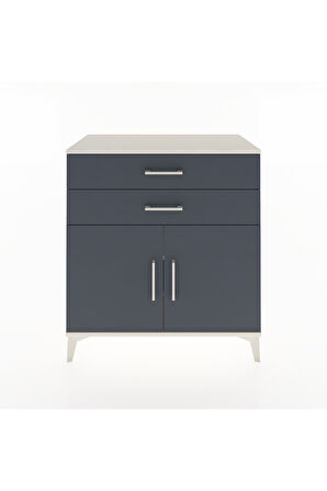 Hyperion Şifonyer 2 Raflı 2 Çekmeceli 2 Kapaklı 88x44x96 Aytaşı-Antrasit