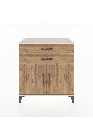 Hyperion Şifonyer 2 Raflı 2 Çekmeceli 2 Kapaklı 88x44x96 Aytaşı-Çam