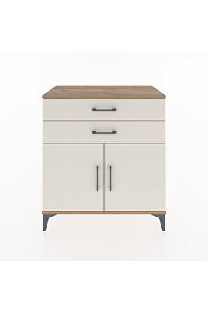 Hyperion Şifonyer 2 Raflı 2 Çekmeceli 2 Kapaklı 88x44x96 Çam-Aytaşı