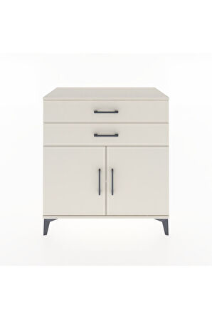 Hyperion Şifonyer Tek Raflı 2 Çekmeceli 2 Kapaklı 88x44x96 Aytaşı-Aytaşı