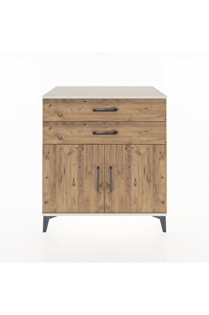 Hyperion Şifonyer Tek Raflı 2 Çekmeceli 2 Kapaklı 88x44x96 Aytaşı-Çam