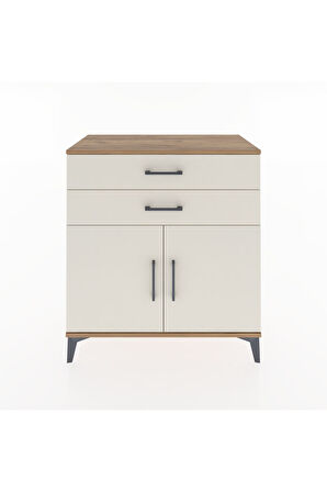 Hyperion Şifonyer Tek Raflı 2 Çekmeceli 2 Kapaklı 88x44x96 Çam-Aytaşı