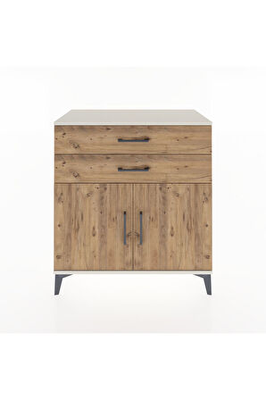 Hyperion Şifonyer 2 Çekmeceli 2 Kapaklı 88x44x96 Aytaşı-Çam