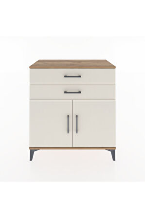 Hyperion Şifonyer 2 Çekmeceli 2 Kapaklı 88x44x96 Çam-Aytaşı