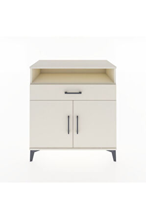 Hyperion Şifonyer 2 Raflı Tek Çekmeceli 2 Kapaklı 88x44x96 Aytaşı-Aytaşı