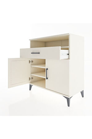 Hyperion Şifonyer 2 Raflı Tek Çekmeceli 2 Kapaklı 88x44x96 Aytaşı-Aytaşı