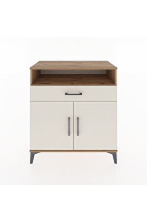 Hyperion Şifonyer 2 Raflı Tek Çekmeceli 2 Kapaklı 88x44x96 Çam-Aytaşı