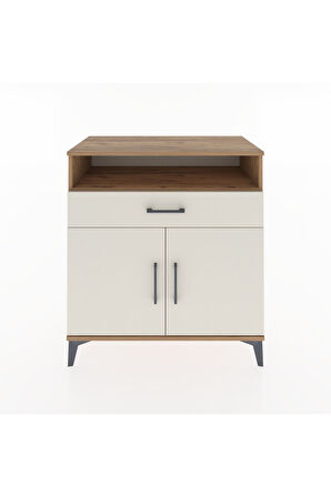 Hyperion Şifonyer Tek Raflı Tek Çekmeceli 2 Kapaklı 88x44x96 Çam-Aytaşı