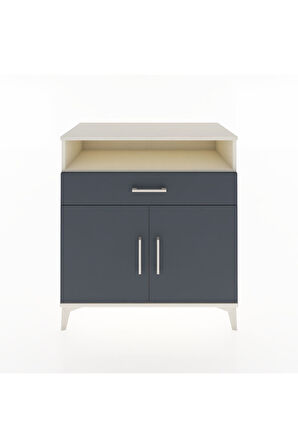 Hyperion Şifonyer Tek Çekmeceli 2 Kapaklı 88x44x96 Aytaşı-Antrasit