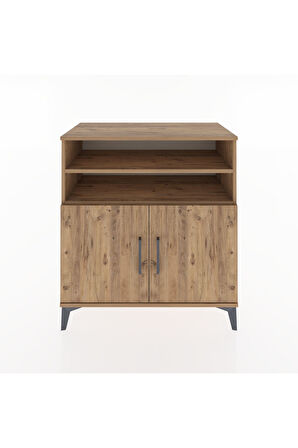 Hyperion Şifonyer 4 Raflı 2 Kapaklı 88x44x96 Çam-Çam