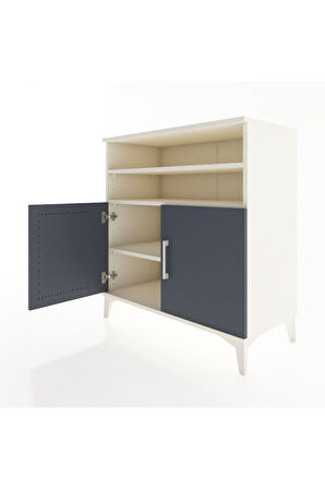 Hyperion Şifonyer 3 Raflı 2 Kapaklı 88x44x96 Aytaşı-Antrasit