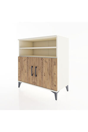 Hyperion Şifonyer 3 Raflı 2 Kapaklı 88x44x96 Aytaşı-Çam