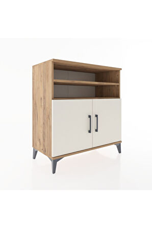 Hyperion Şifonyer 3 Raflı 2 Kapaklı 88x44x96 Çam-Aytaşı