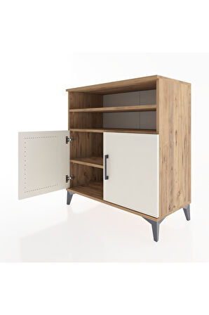 Hyperion Şifonyer 3 Raflı 2 Kapaklı 88x44x96 Çam-Aytaşı