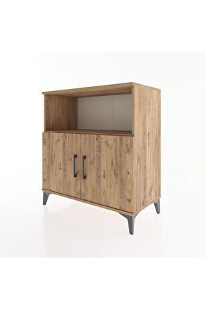 Hyperion Şifonyer 3 Raflı 2 Kapaklı 88x44x96 Çam-Çam