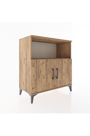 Hyperion Şifonyer 2 Raflı 2 Kapaklı 88x44x96 Çam-Çam