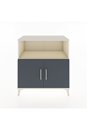 Hyperion Şifonyer Tek Raflı 2 Kapaklı 88x44x96 Aytaşı-Antrasit