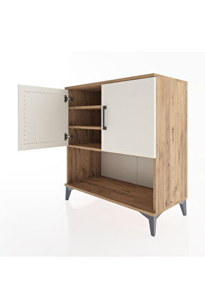 Hyperion Şifonyer 3 Raflı 2 Kapaklı 88x44x96 Çam-Aytaşı