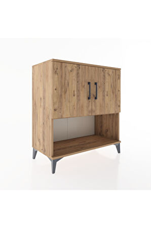 Hyperion Şifonyer 3 Raflı 2 Kapaklı 88x44x96 Çam-Çam