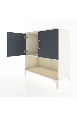 Hyperion Şifonyer Tek Raflı 2 Kapaklı 88x44x96 Aytaşı-Antrasit