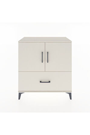 Hyperion Şifonyer 2 Raflı Tek Çekmeceli 2 Kapaklı 88x44x96 Aytaşı-Aytaşı