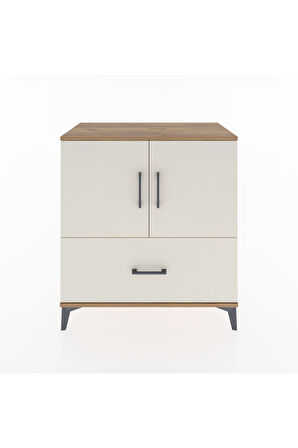 Hyperion Şifonyer 2 Raflı Tek Çekmeceli 2 Kapaklı 88x44x96 Çam-Aytaşı